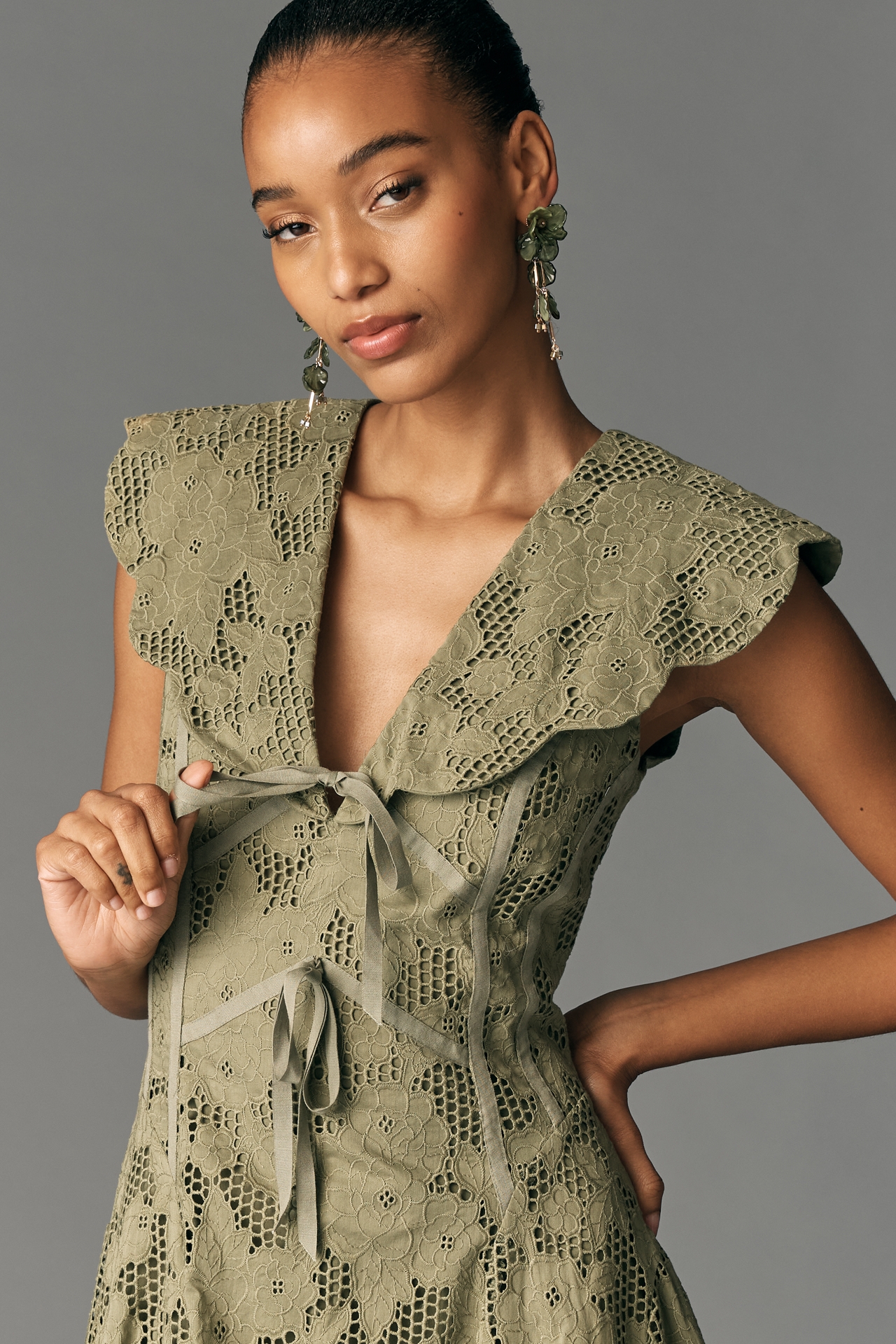 Lovaan Rhia A-Line Midi Dress