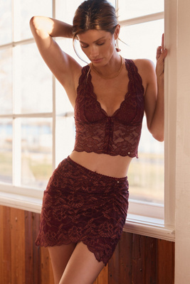 Clo Intimo Lace Wrap Mini Skirt | Anthropologie
