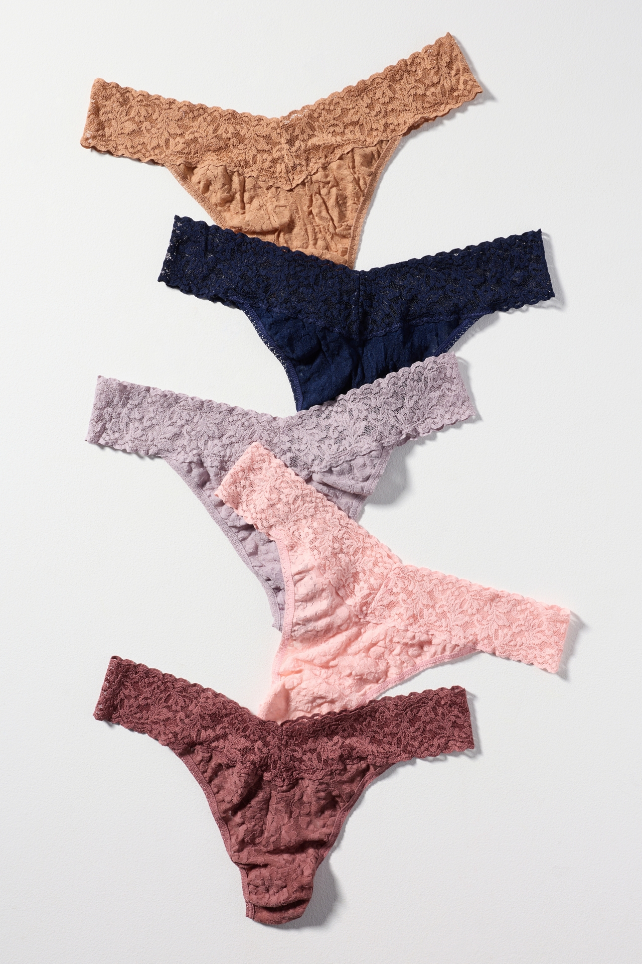 Hanky Panky Holiday Cracker Original Rise Thongs, Set of 5