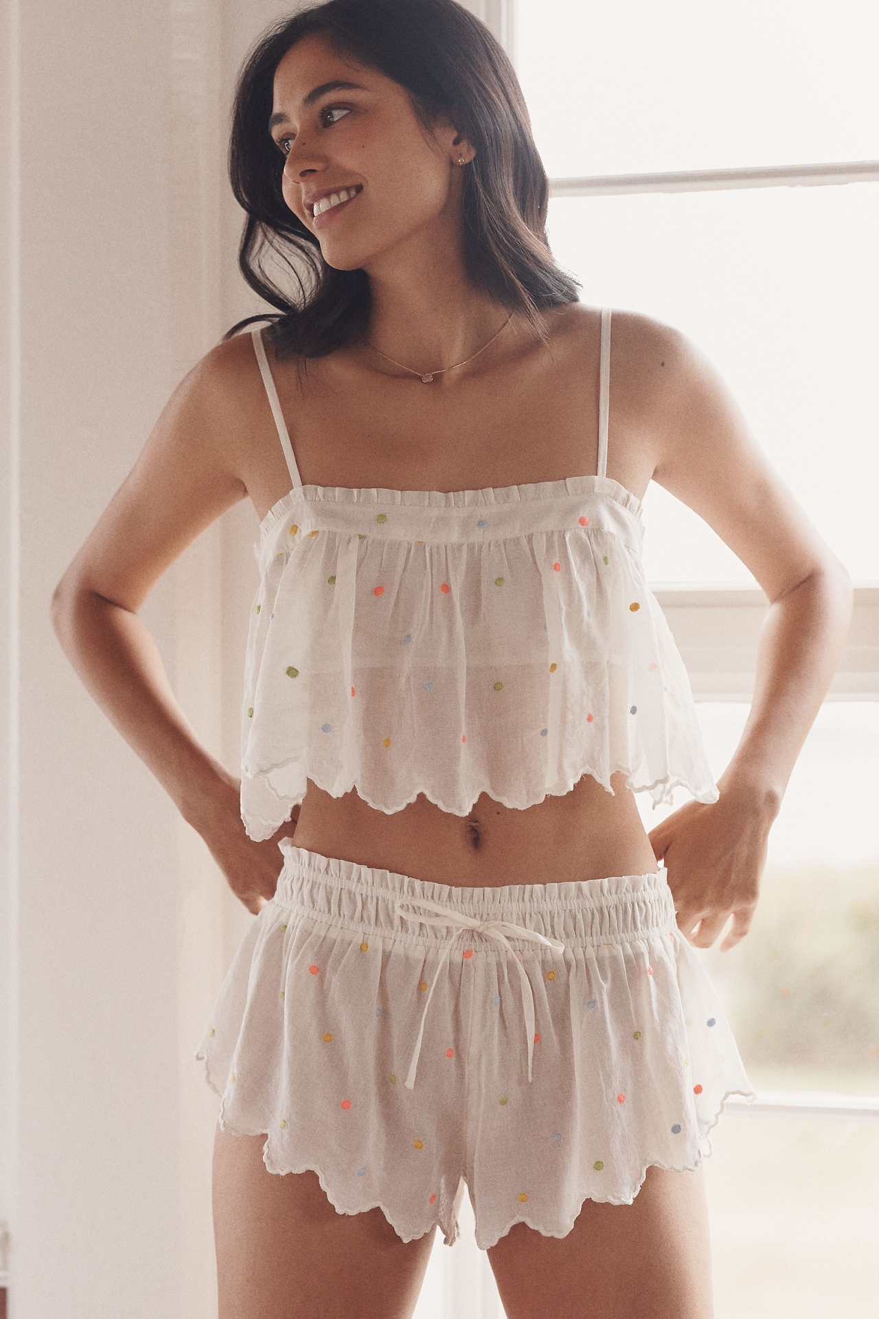 LyreBird Polka Dot Flutter Shorts