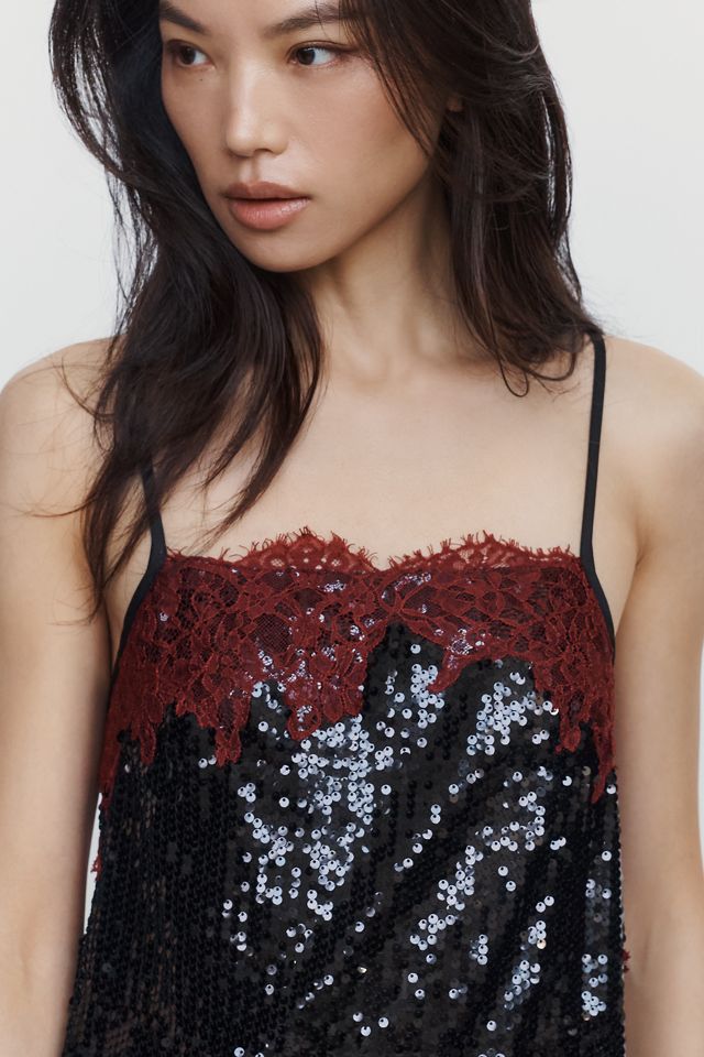Sunday in Brooklyn Sequin Slip Mini Dress #2