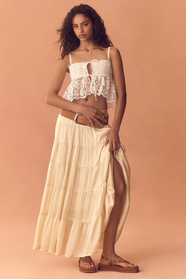 By Anthropologie Strapless Crochet Lace Top | Anthropologie