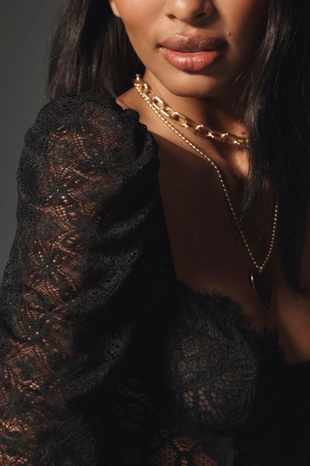 The Giselle Lace Bustier: Long-Sleeve Edition #3