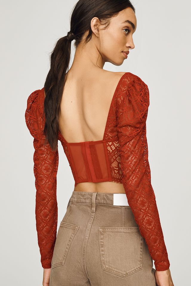 Giselle Lace Bustier: Long-Sleeve Edition #1