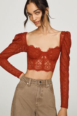 Giselle Lace Bustier: Long-Sleeve Edition