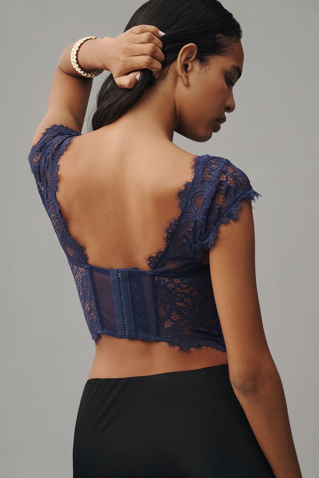 The Giselle Lace Bustier: Cap-Sleeve Edition #1