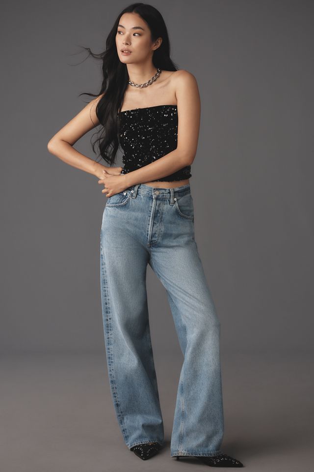 By Anthropologie Sequin Tube Top #2