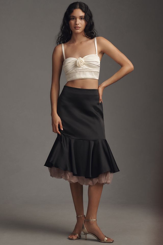 Pleated Rosette Bustier #2