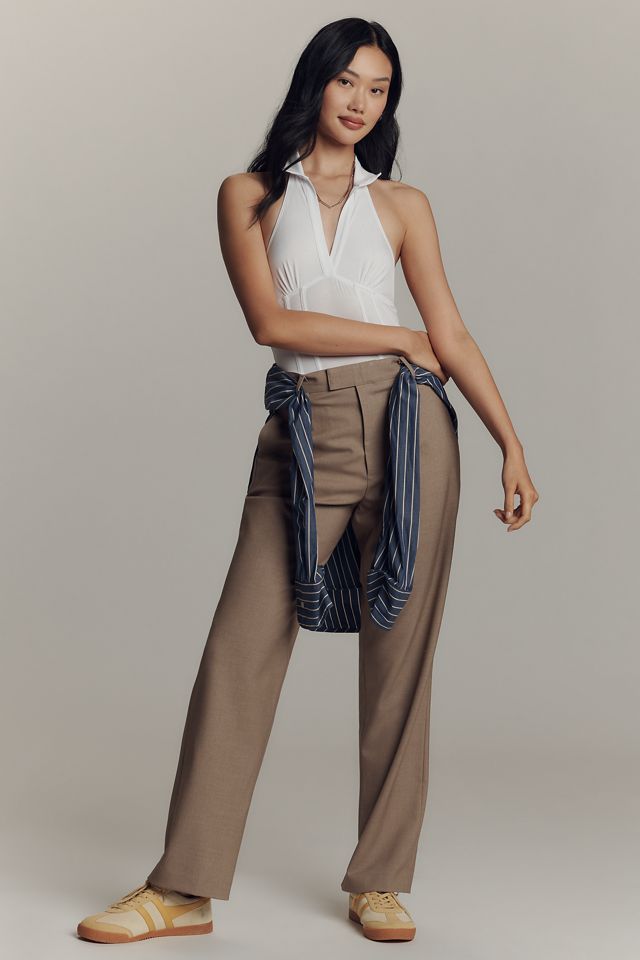 By Anthropologie Halter Jersey Bodysuit #2
