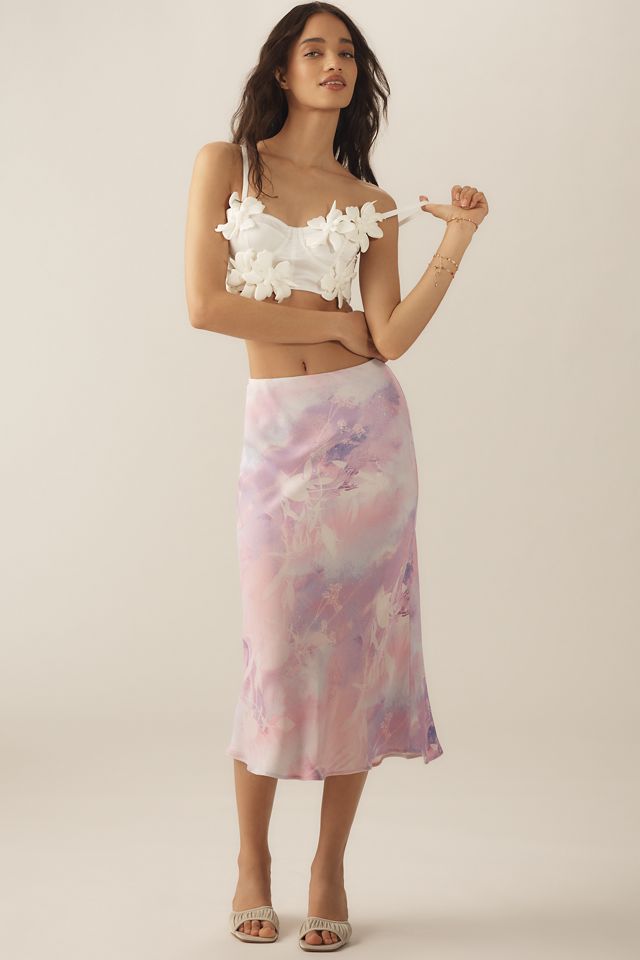 By Anthropologie Appliqué Corset Top #1