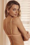 By Anthropologie Lace-Trim Mesh Triangle Bra