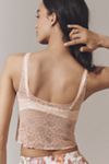 By Anthropologie Plunge Lace Tank
