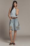Pilcro Sporty Scoop-Neck Cropped Tank