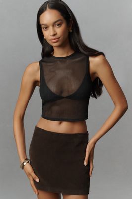 LyreBird Lurex Knit Sheer Tank Top