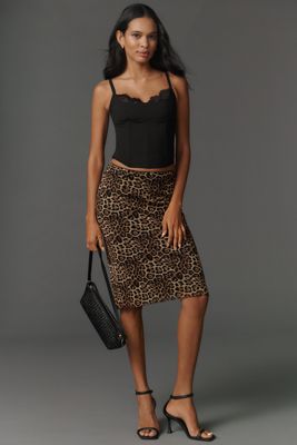 LyreBird Structured Lace-Trim Corset Top