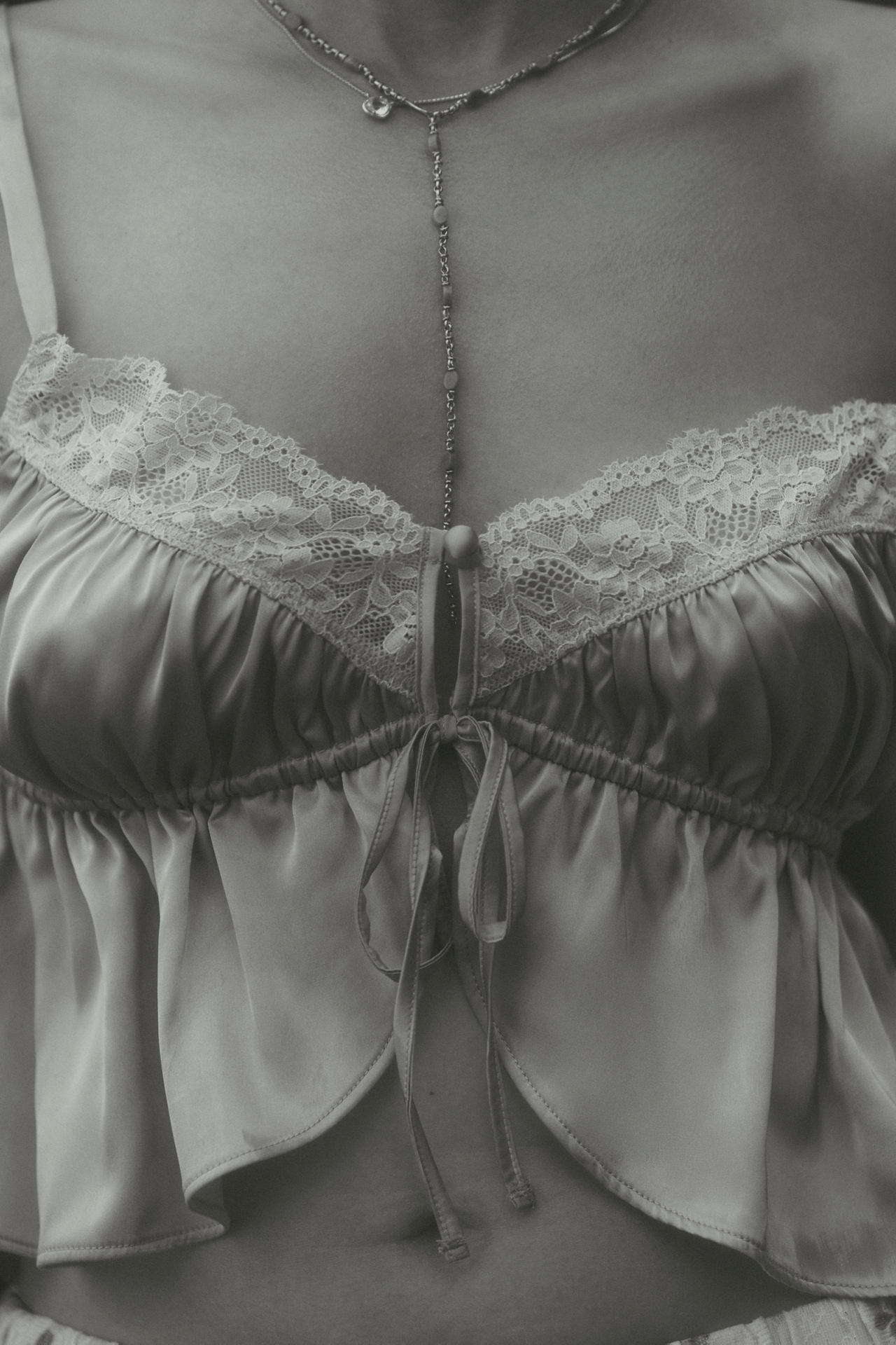 LyreBird Lace-Trim Flyaway Top