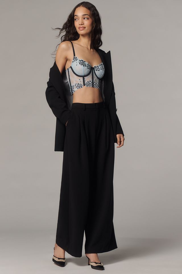 LyreBird Lace & Mesh Corset Bralette #2