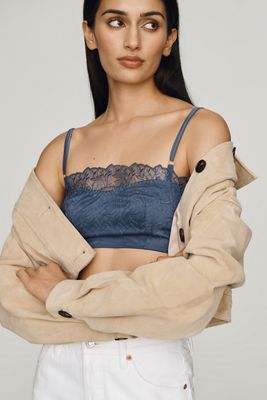 LyreBird Embroidered Bralette