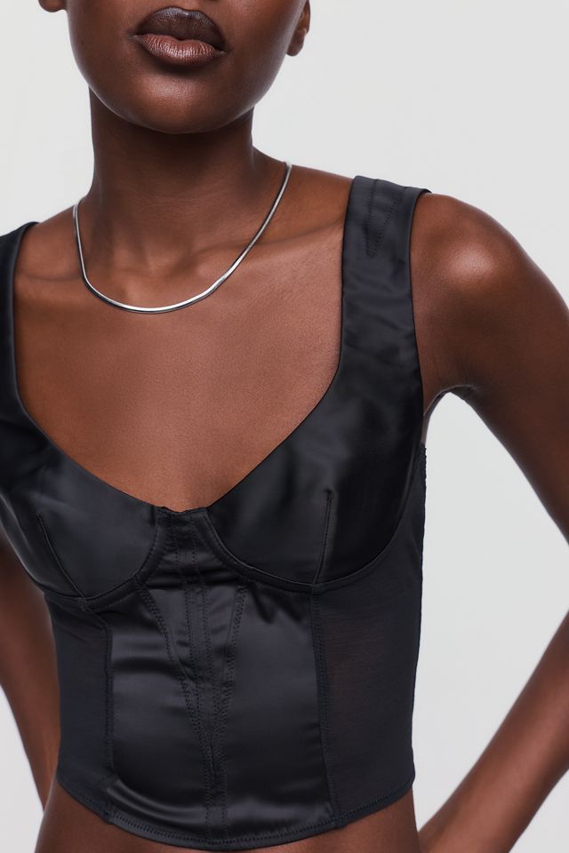 LyreBird Satin Corset Top #4