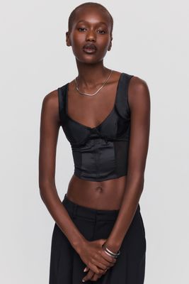 LyreBird Satin Corset Top