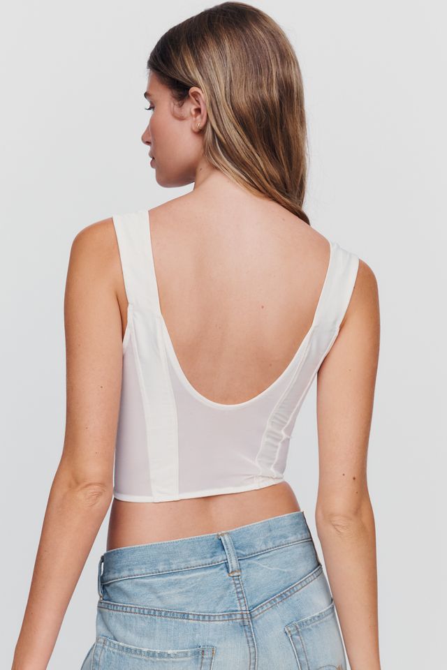 LyreBird Satin Corset Top #2