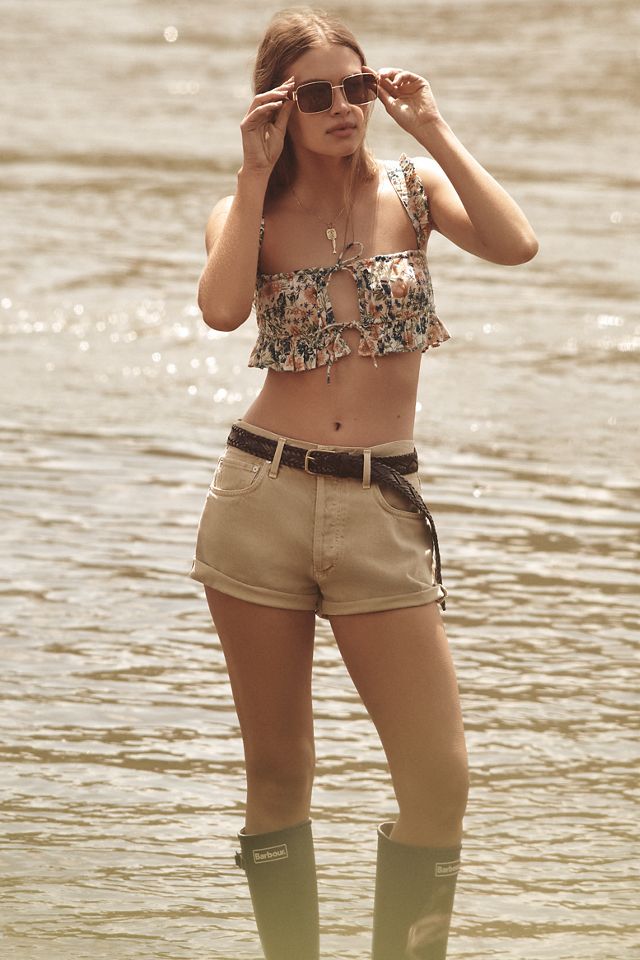By Anthropologie Pintuck Ruffle Bralette #3