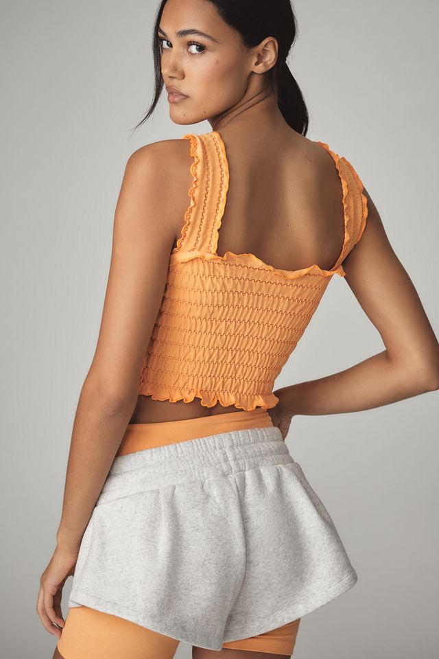 Camiseta sin Mangas Smocked con Cuello Cuadrado By Anthropologie Sin Costuras #1