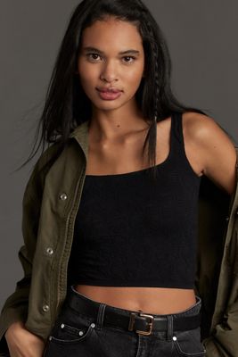 By Anthropologie Top Corto de Tanque Texturizado Sin Costuras Hannah
