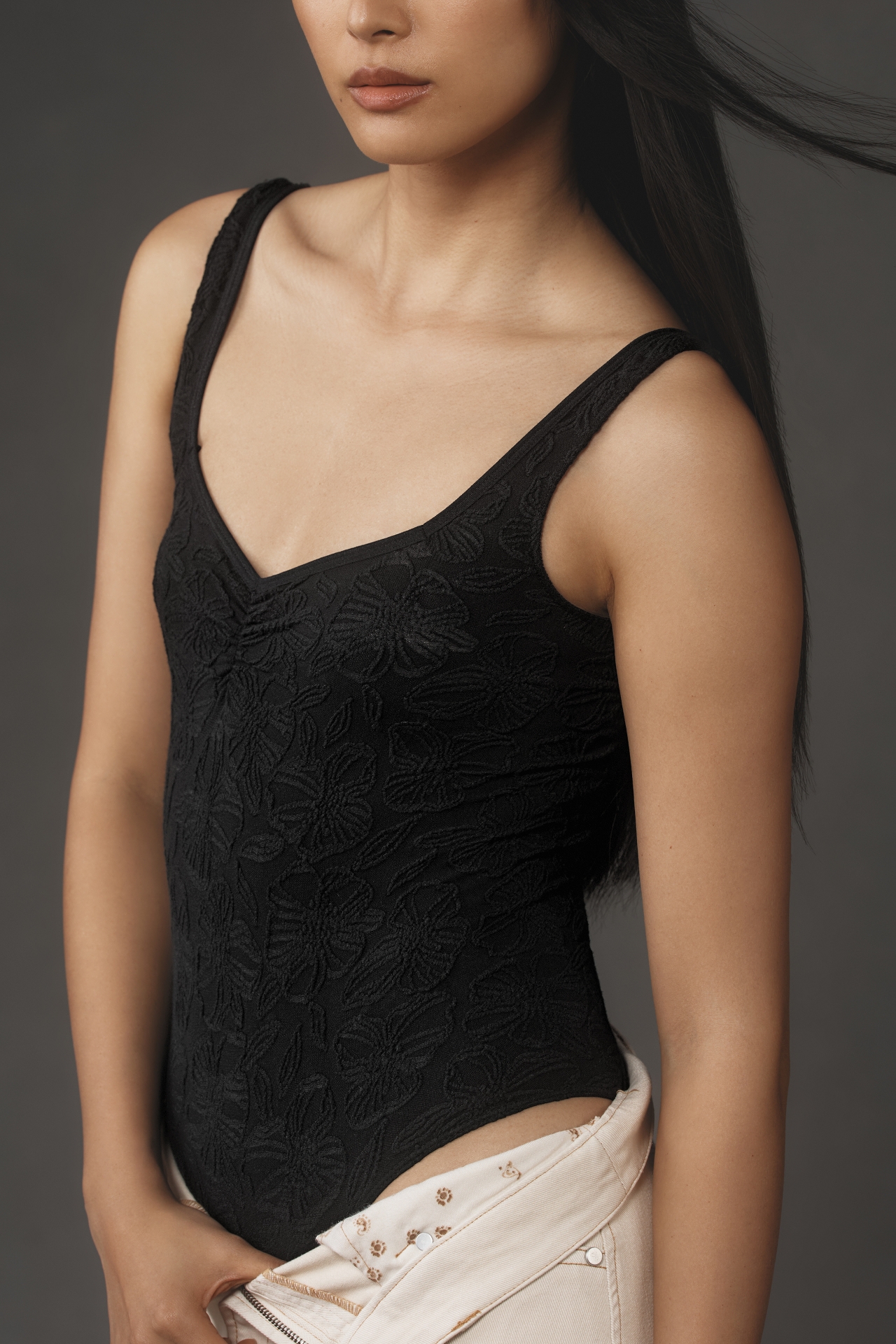 The Hannah Seamless Textured Tank: Sweetheart Bodysuit Edition