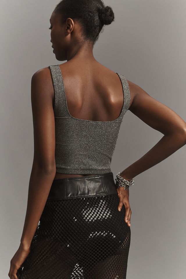 El Tank Texturizado Sin Costuras Hannah: Edición Lurex #1