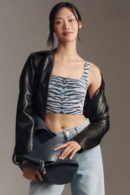 Pilcro Ruffled Raglan Thermal Top