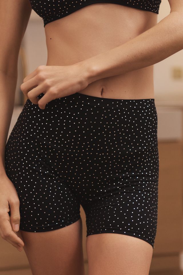 By Anthropologie Seamless Rhinestone Shorts #1