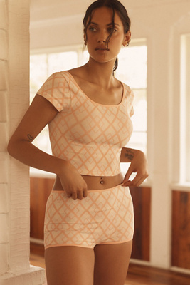 Lyrebird Seamless Boyshorts In Orange