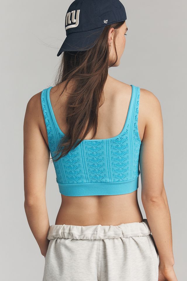 Haut court texturé sans couture LyreBird #1