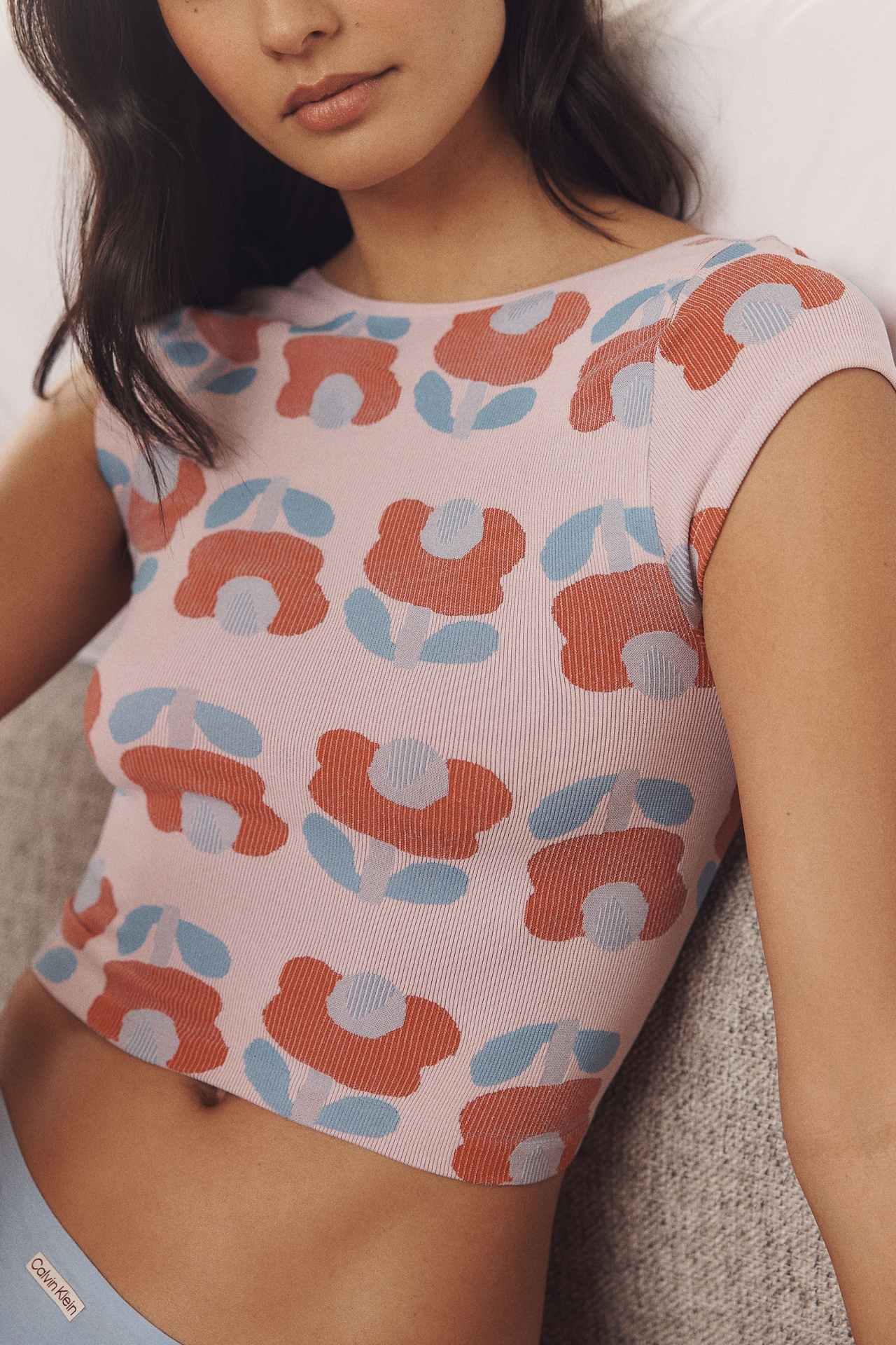 LyreBird Seamless Open-Back Baby Tee