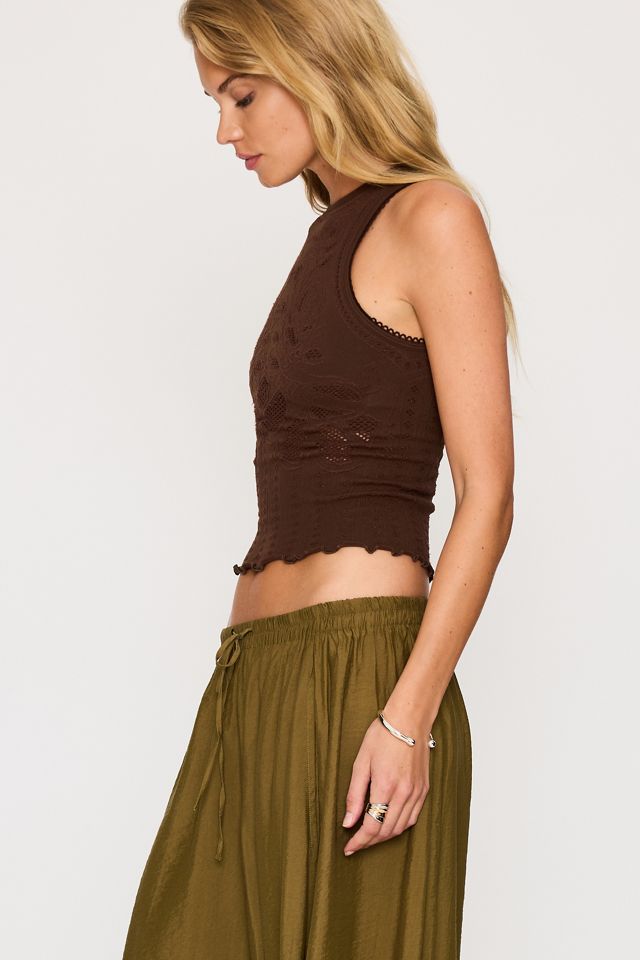 Camiseta sin Mangas de Cuello Alto Sin Costuras LyreBird #3