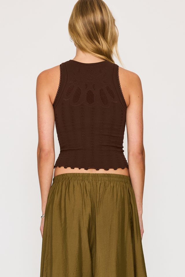 Camiseta sin Mangas de Cuello Alto Sin Costuras LyreBird #5