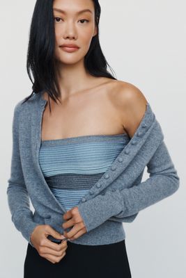 Top a Tubo a Righe Scintillanti LyreBird