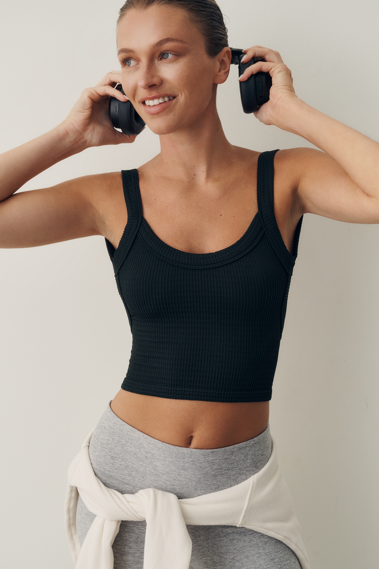 LyreBird Seamless Open Back Ribbed Tank