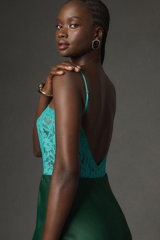Sabrina V-Neck Lace Bodysuit #1