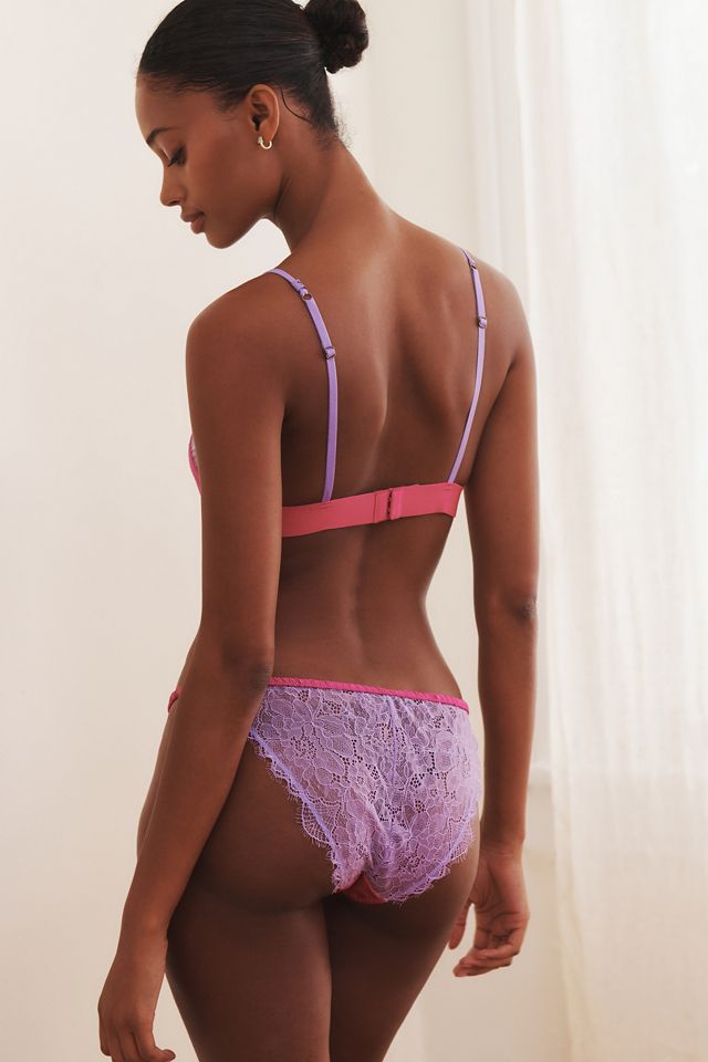 LOVE STORIES 'Wild Rose’ briefs Fuchsia Love Stories Wild Rose Lace Briefs | Anthropologie