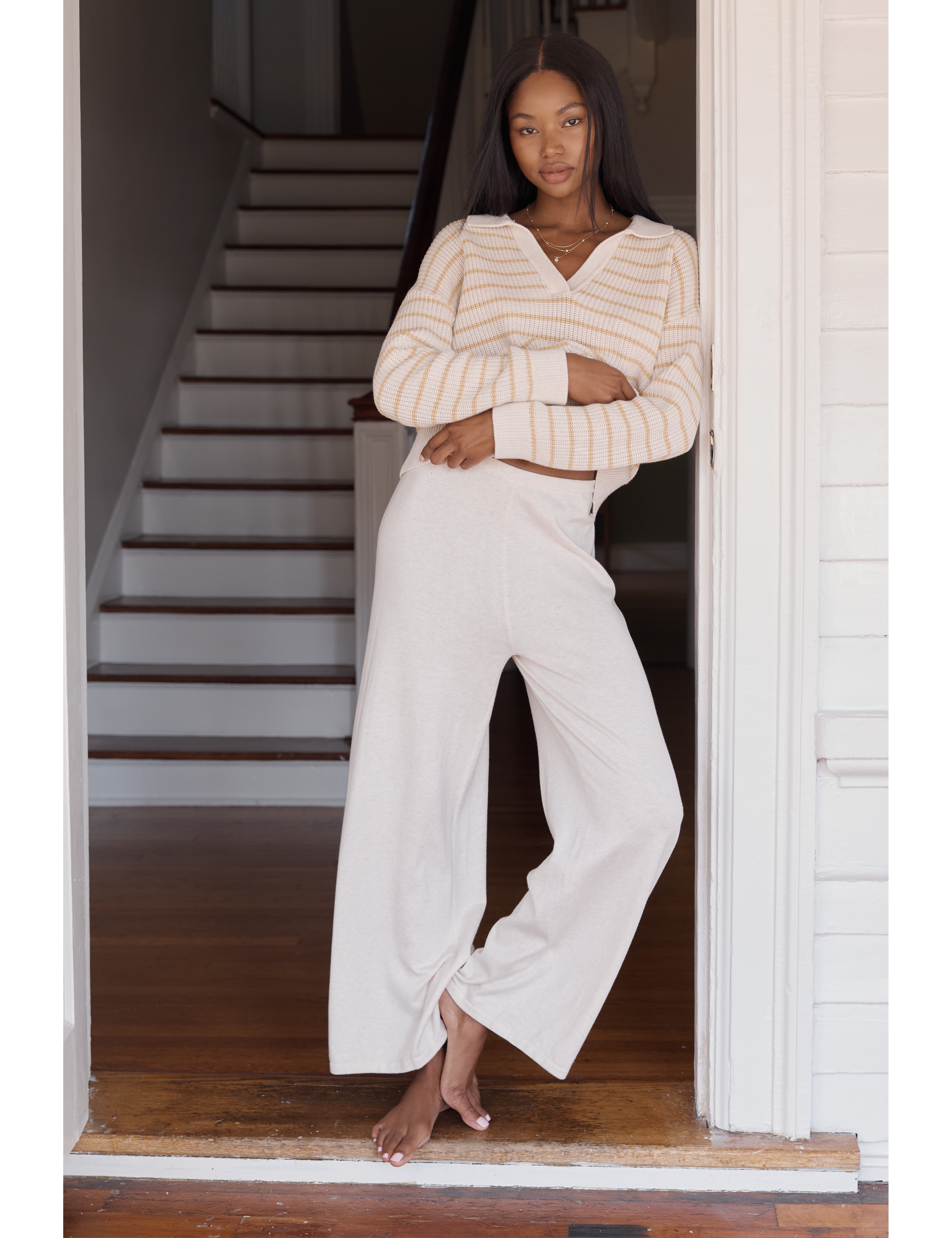 Eberjey Fine-Gauge Sweater Pants