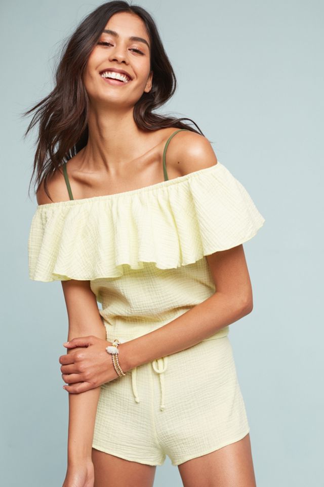 Eberjey Lucia Sleep Romper Anthropologie