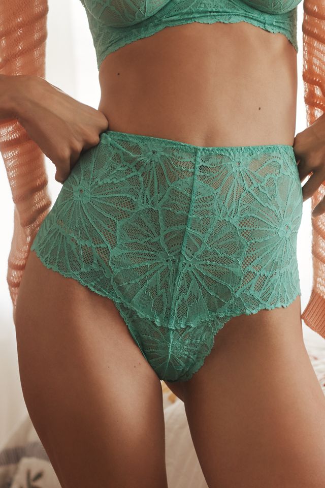 Dora Larsen Eden Lace High-Waisted Briefs #1