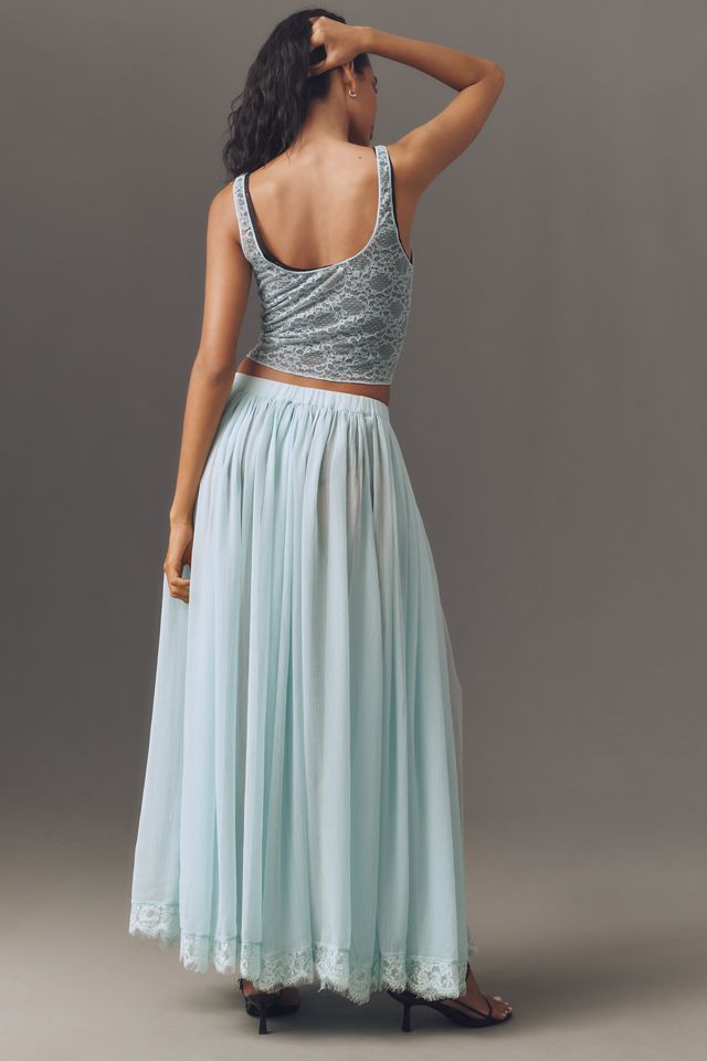 By Anthropologie Gonna Lunga Trasparente #1