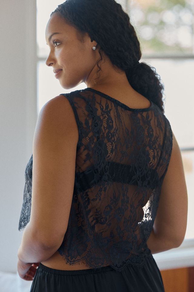 LyreBird Transparentes Spitzen-Swing-Muskelshirt #6