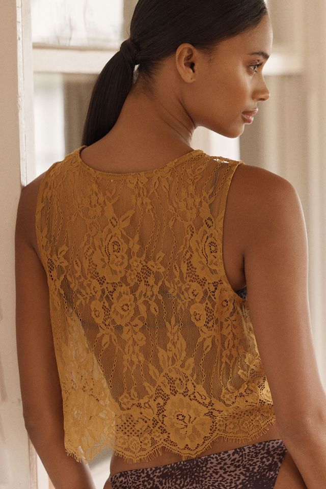 LyreBird Sheer Lace Swing Tank #3