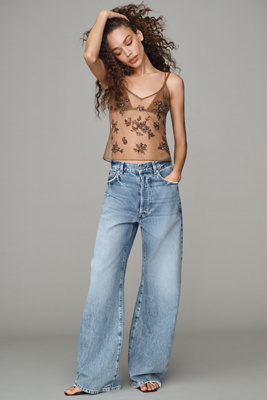 Sheer Beaded Tank Top