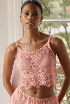 LyreBird Lace Crop Cami | Anthropologie