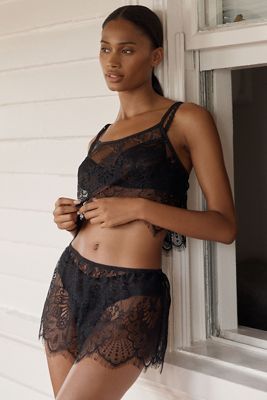 LyreBird Durchsichtige Spitzen-Tap-Shorts